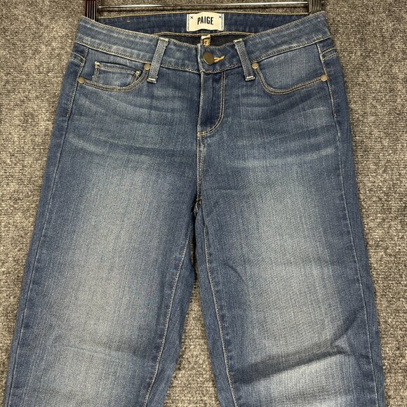 Paige Jeans Womens 26 Verdugo Ankle Cotton Stretch Medium Wash Pockets - Picture 3 of 9